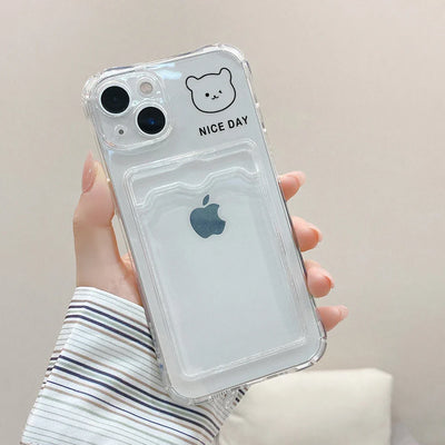 Love Heart Card Photo Holder Phone Case