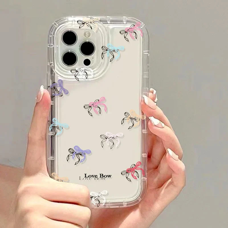 Colorful Bow Clear Phone Case