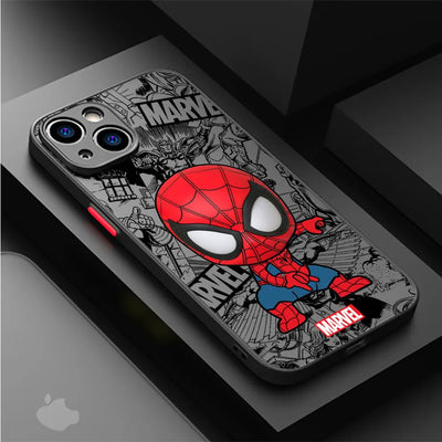 Cartoon Marvel Groot Spiderman Case Phone