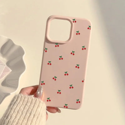 Cute Cartoon Cherry Pattern Phone Case