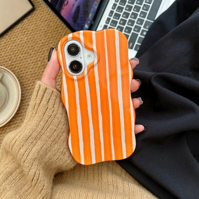 Fashion 2 in 1 Glossy Stripes Phone Case