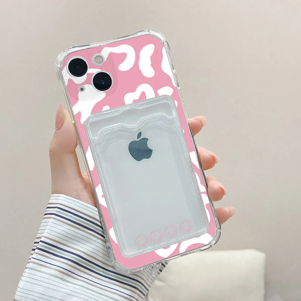 Love Heart Card Photo Holder Phone Case