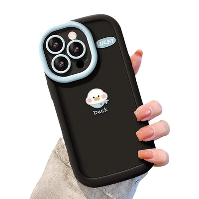 Lucky Duck Round Camera Protector Phone Case