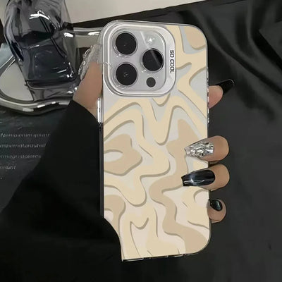 New Stripes Color Silver Shell Phone Case
