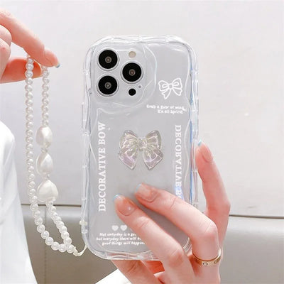 Korean 3D Bear Hang Phone Case