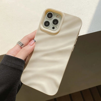 Luxury 3D Silk Wavy Pattern Phone Case