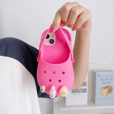 Fun Exposed Finger Beach Shoes Suitable Phone Case