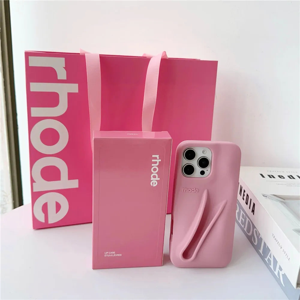 Rhode Lipstick Holder Silicone Phone Case NEW