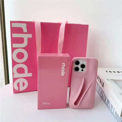 Rhode Lipstick Holder Silicone Phone Case NEW