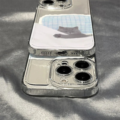 Cute Cat Clear Cartoon Animal Soft Shockproof Cover Phone Case