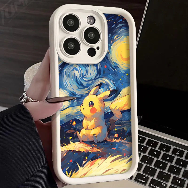Oil Painting Pokemon Phone Case