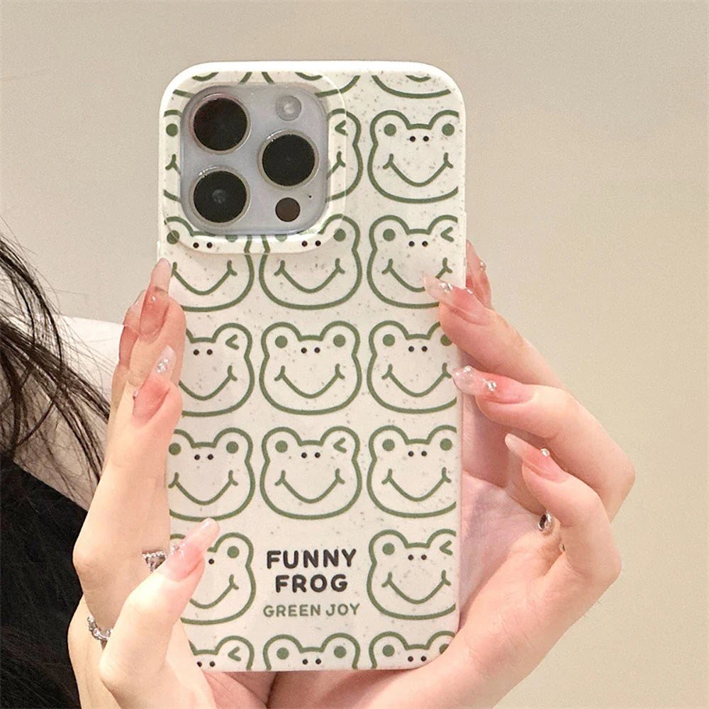 Cartoon Animals Soft Cover Cute Frog Phone Case