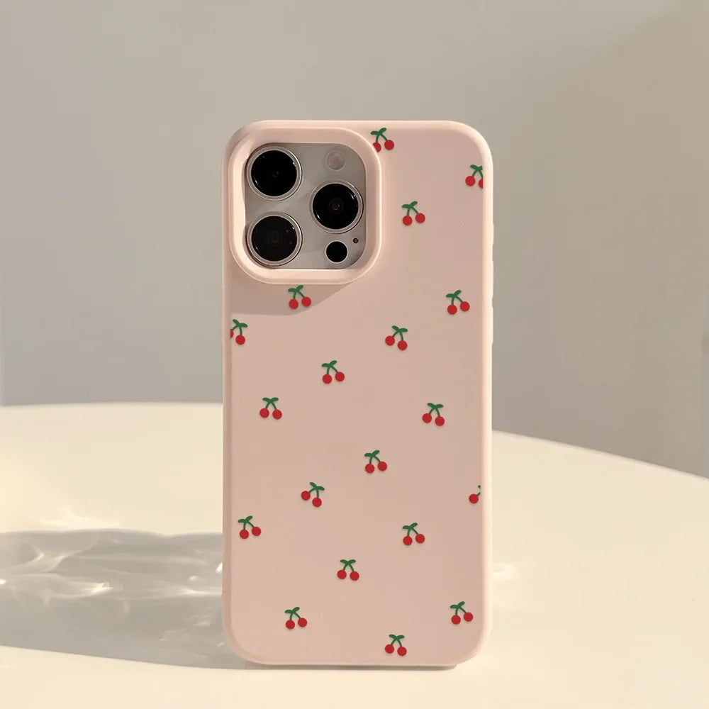 Cute Cartoon Cherry Pattern Phone Case