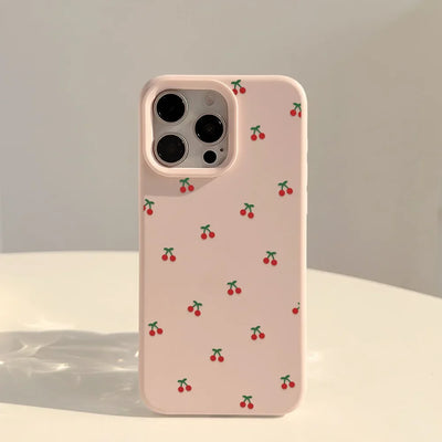 Cute Cartoon Cherry Pattern Phone Case
