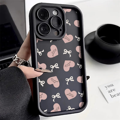 Cute Bumper Cherry Bowknot Cover Phone Case