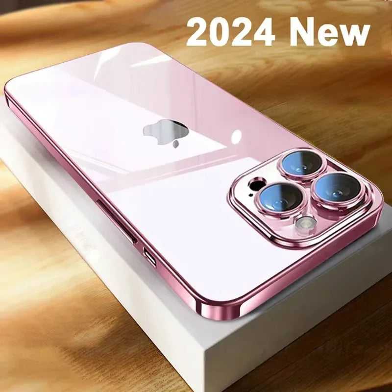 High Quality Plating Clear Phone Case