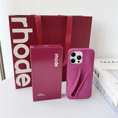 Rhode Lipstick Holder Silicone Phone Case NEW