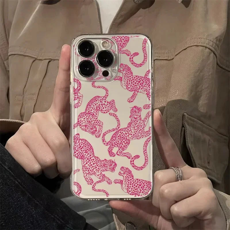 Hot Pink Leopard Phone Case