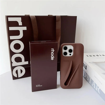Rhode Lipstick Holder Silicone Phone Case NEW