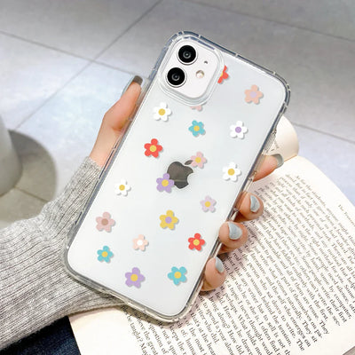 Clear Shockproof Love Heart Cover Phone Case