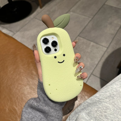 Cute Silicone Pear Shaped Soft Phone Case