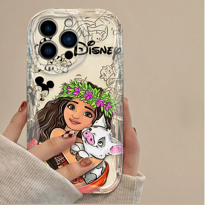 Disney Princess Clear 3D Wave Phone Case