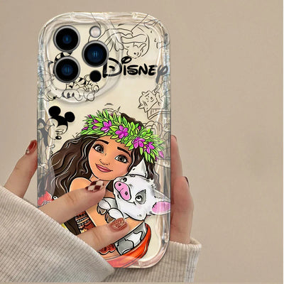 Disney Princess Clear 3D Wave Phone Case