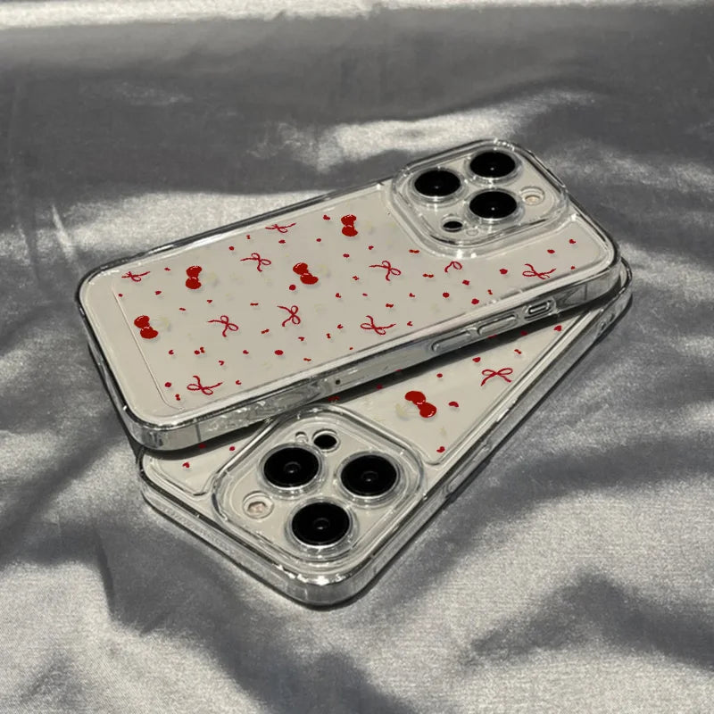 Cute Bow Cherry Phone Case