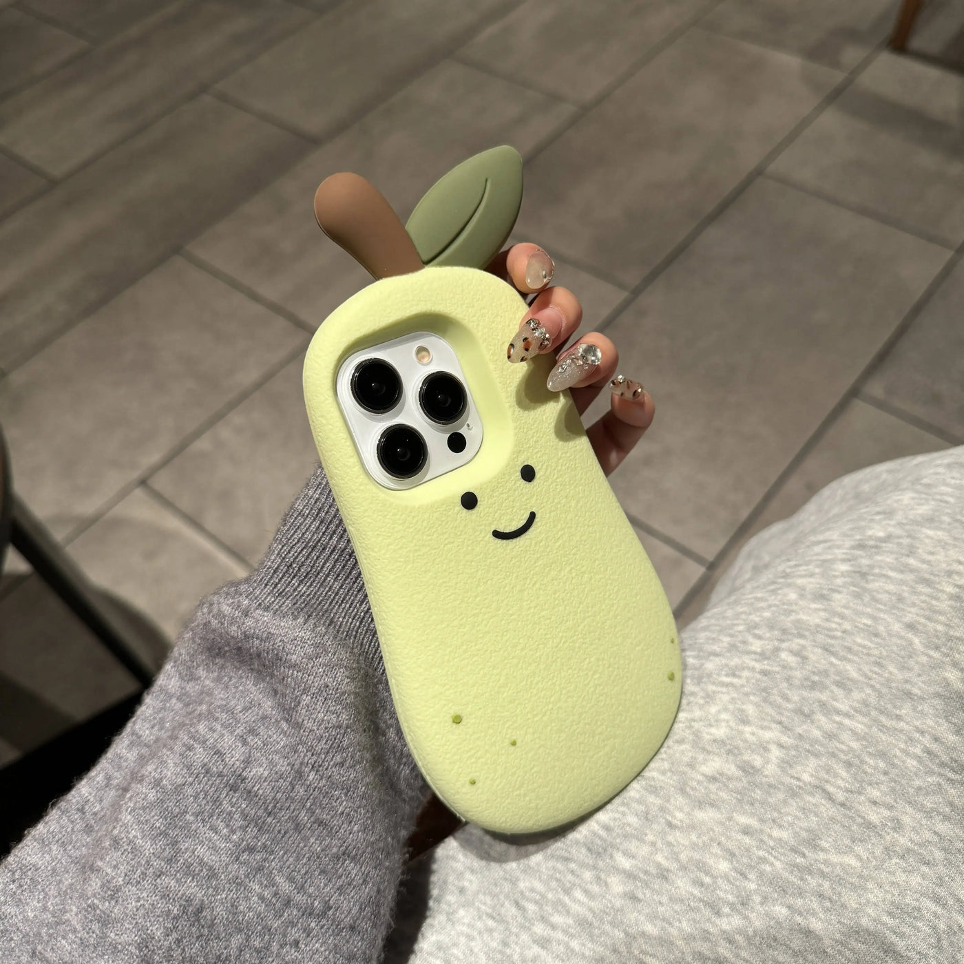 Cute Silicone Pear Shaped Soft Phone Case