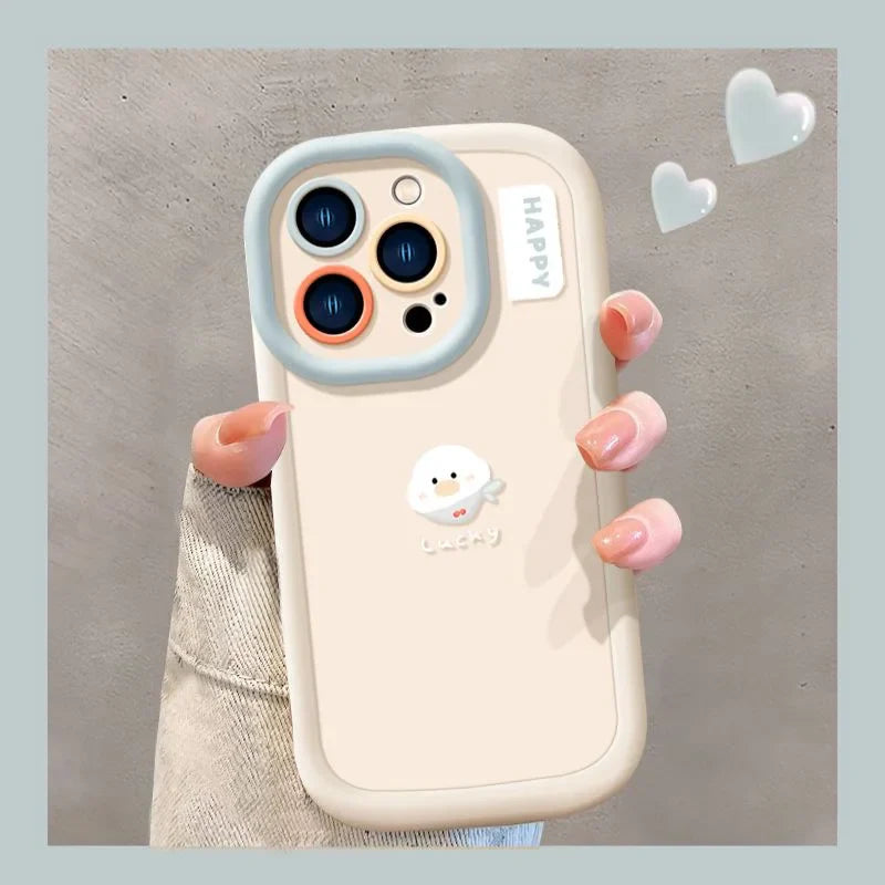 Lucky Duck Round Camera Protector Phone Case
