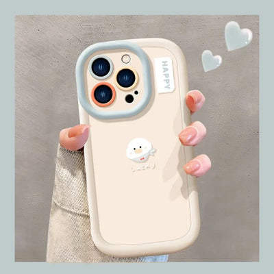 Lucky Duck Round Camera Protector Phone Case