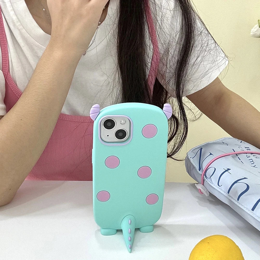 Funny Cartoon Polden Sulley Monsters Dinosaur Phone Case