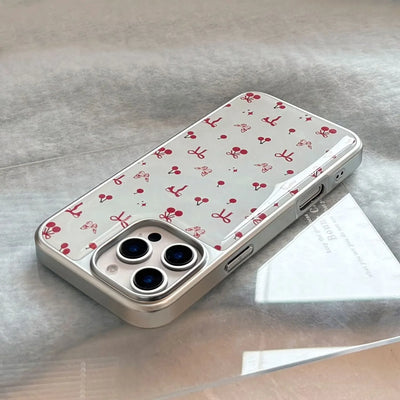 Fantastic Butterfly Red Cherry Bow Compatible Phone Case