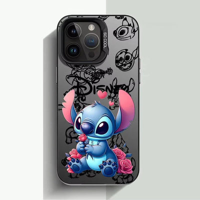 Cartoon Disney Stitch Angel Plating Phone Case