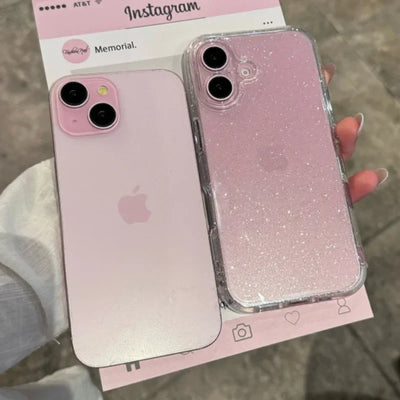 Clear Glitter Phone Case