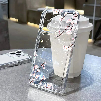 Transparent Flower Phone Case