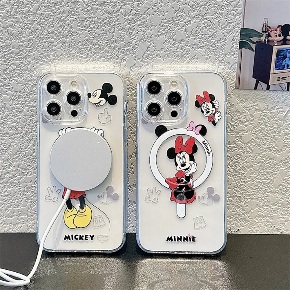 Mickey Minnie Mouse For Magesafe Magnetic Wireless Charge Phone Case