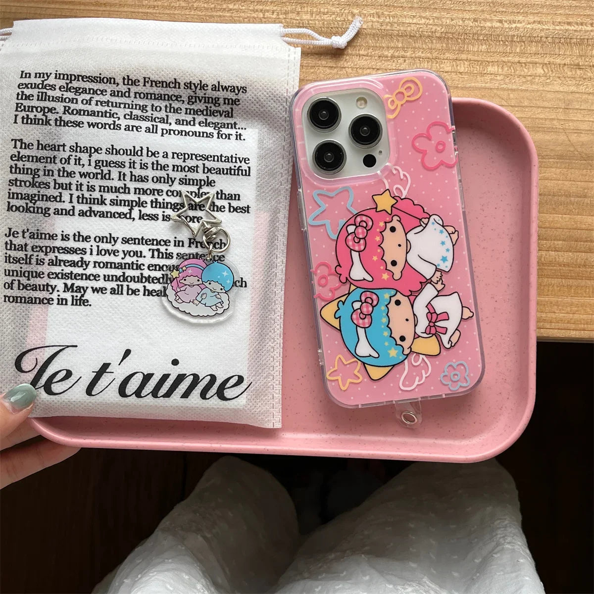 New Cute Cartoon Twin Stars Phone Case