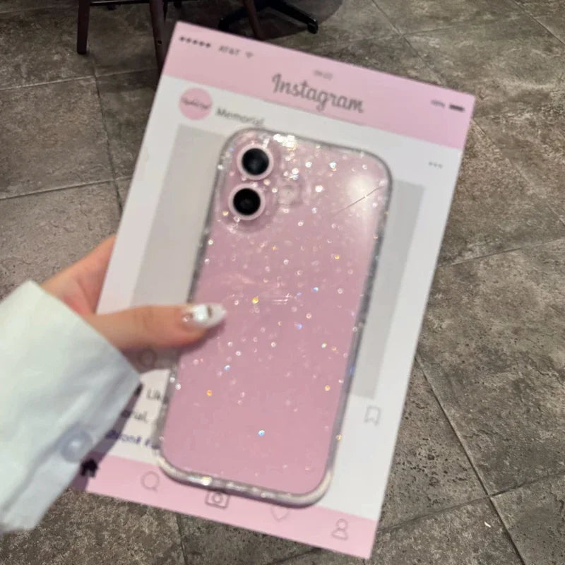 Clear Glitter Phone Case