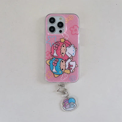 New Cute Cartoon Twin Stars Phone Case