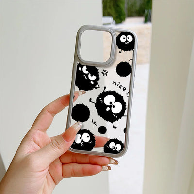 Lovely Spirited Away Soot Sprites Transparent Phone Case