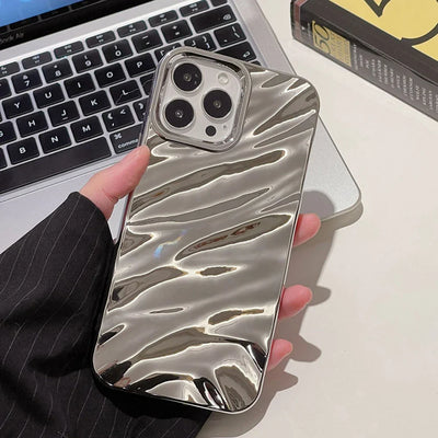 Luxury 3D Silk Wavy Pattern Phone Case