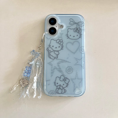 Hello Kitty With Luxury Imitation Diamonds Phone Case
