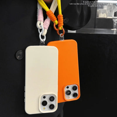 Luxury With Lanyard Litchi Lines Leather Phone Case