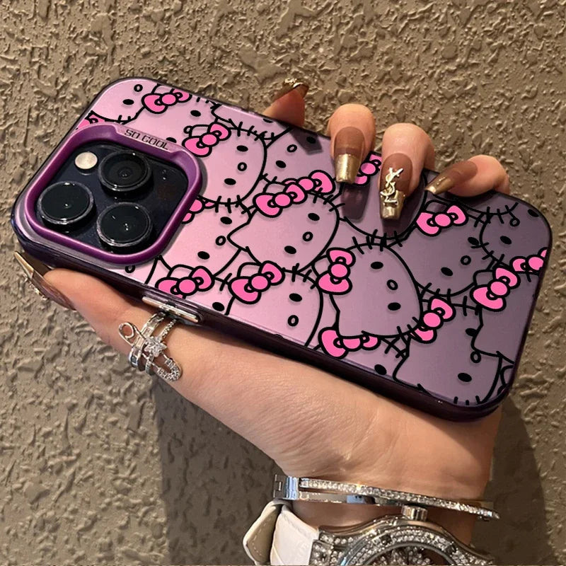 Lovely Money Hello Kitty Plating Phone Case