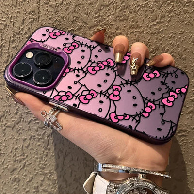 Lovely Money Hello Kitty Plating Phone Case