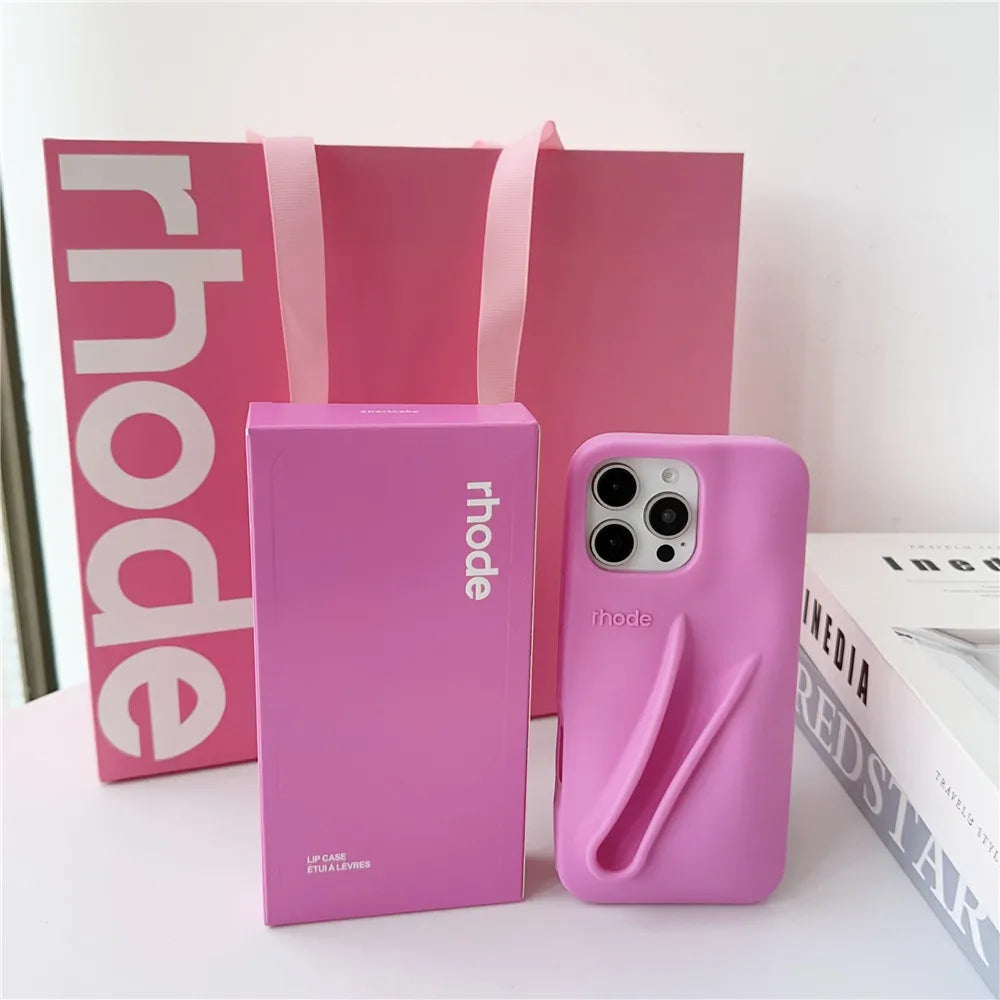 Rhode Lipstick Holder Silicone Phone Case