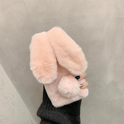 Rabbit Hair Plush Phone Case