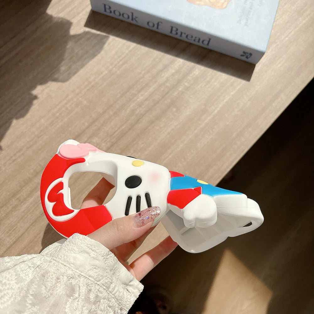 Kawaii 3D Cartoon Hello Kitty Soft Silicone Phone Case