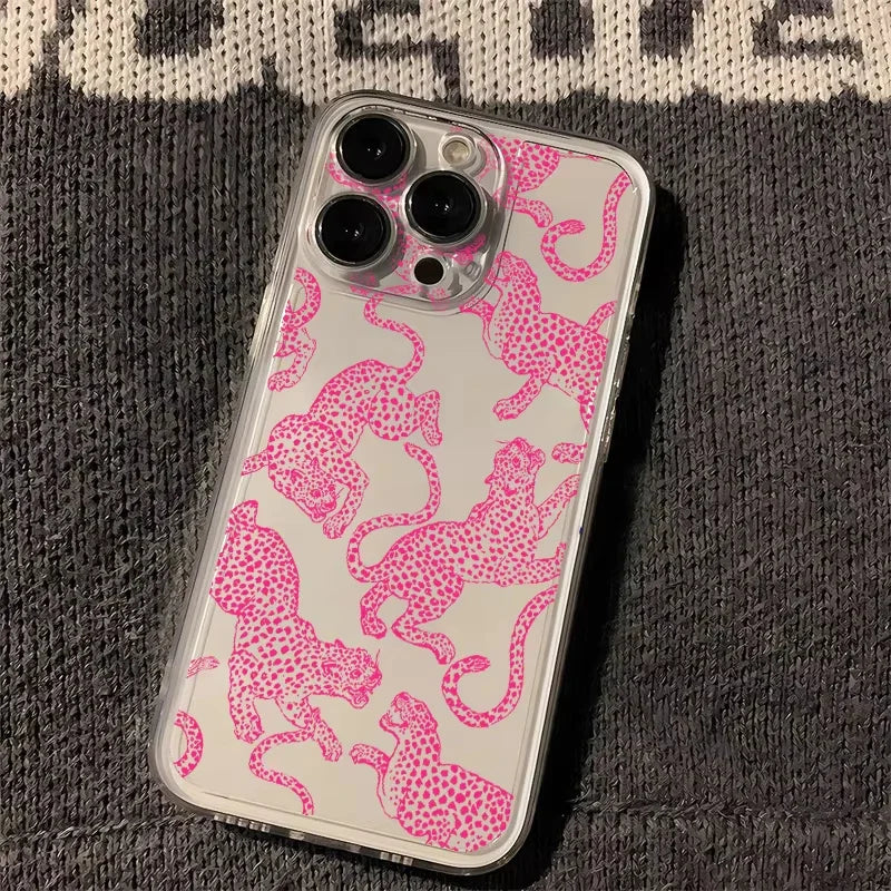 Hot Pink Leopard Phone Case